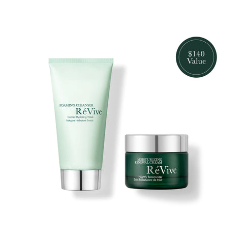 The Iconic Intro Set /Foaming Cleanser & Moisturizing Renewal Cream Travel Size RéVive